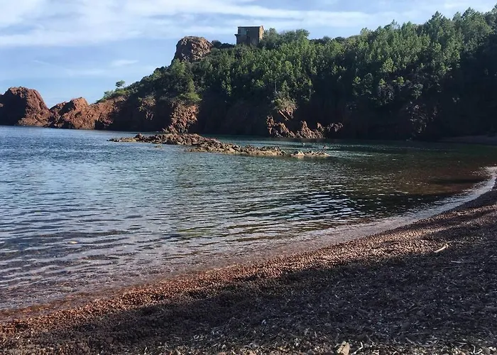 Les Alizes Côté Piscine Proche Bord De Сasa de vacaciones Saint-Raphaël
